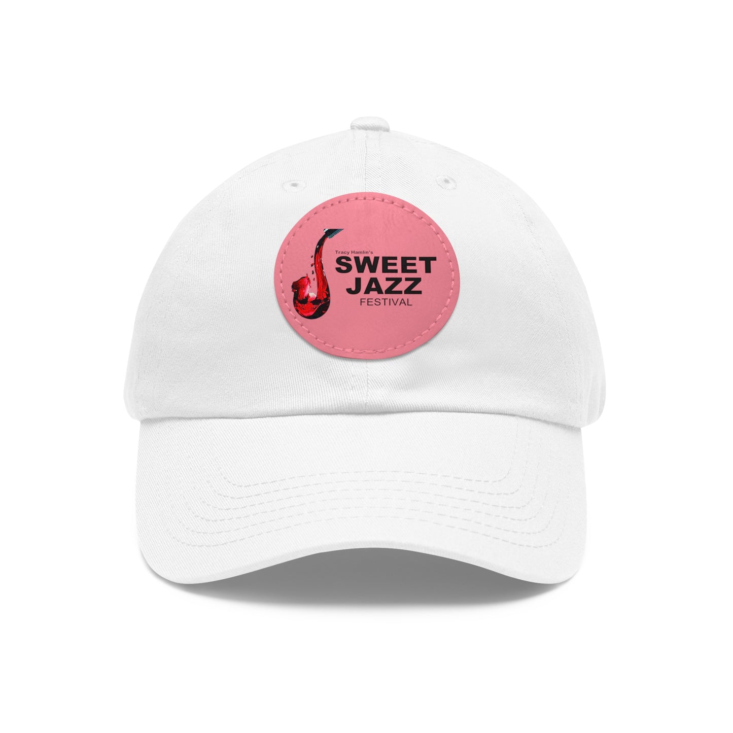 Dad Hat with Leather Patch (Round)